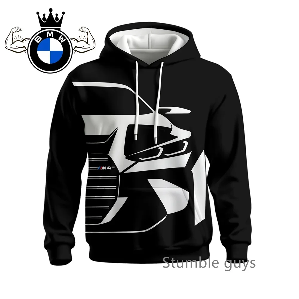 الخريف الرجال BMW هوديي طويلة الأكمام البلوز سترة معطف دراجة نارية رياضية سباق M قوة السيارات العلامة التجارية عارضة الأزياء #6