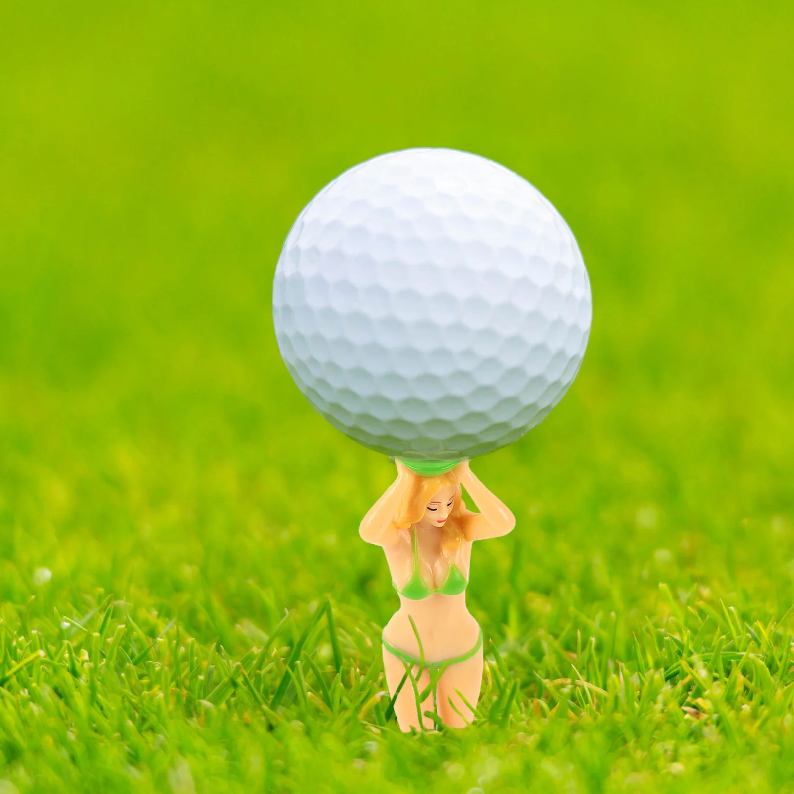 

6Pcs Woman Golfs Tees Plastic Durable Lady Shape Golf Accessories Funny Gift Golf Ball Holders Training Tools Golfs Tees