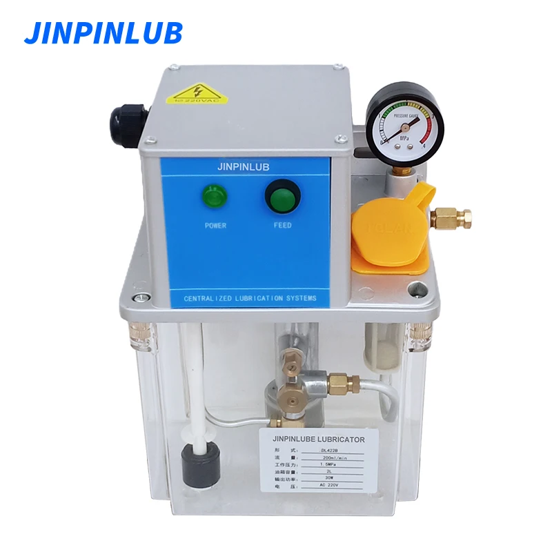 JINPINLUB jdl4-2 pompa elettrica volumetrica per lubrificazione a olio sottile con sensore di basso livello per macchine utensili CNC