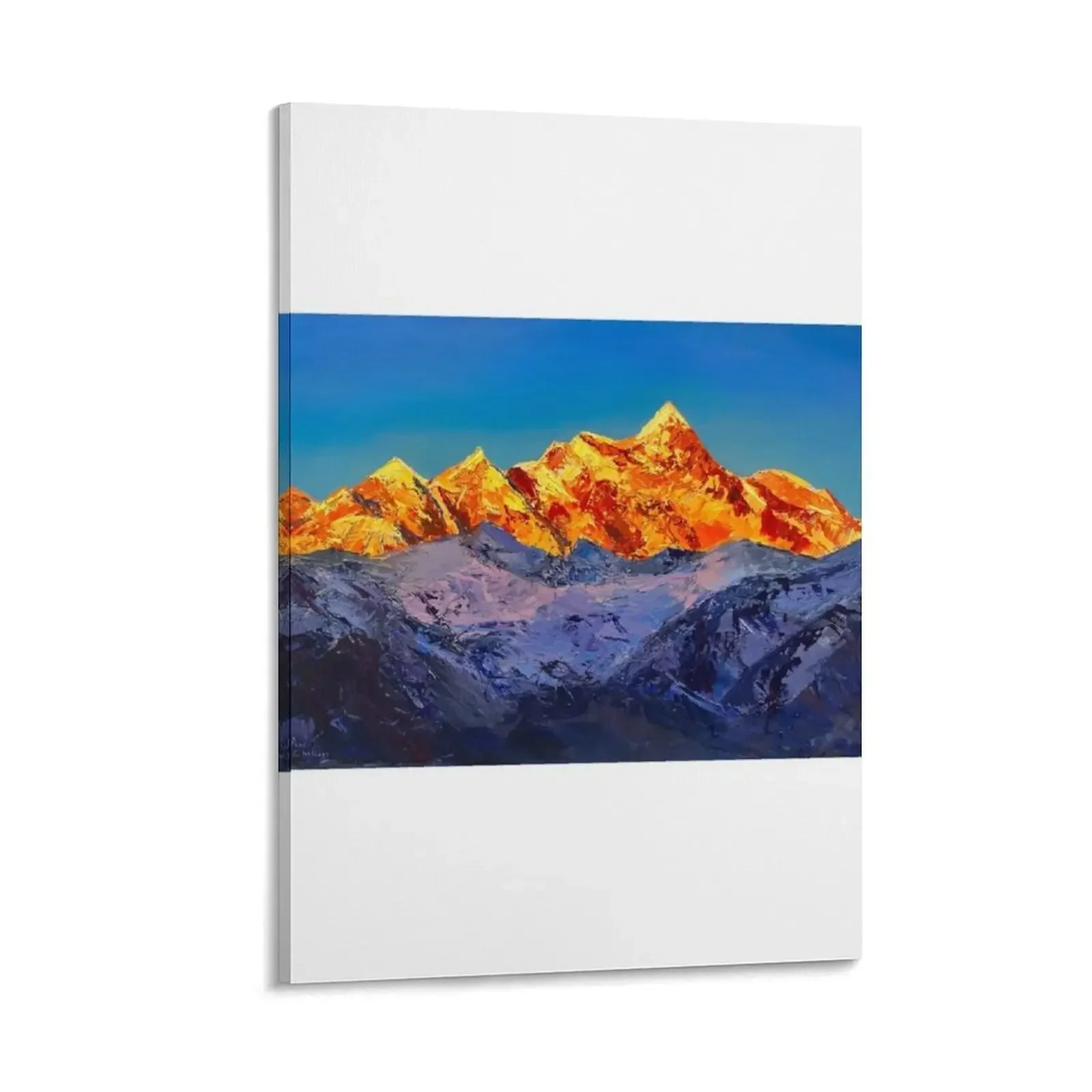 

New Day, Mountain Oil Painting Canvas Painting decorative wall canvases poster mural art korean room decor
