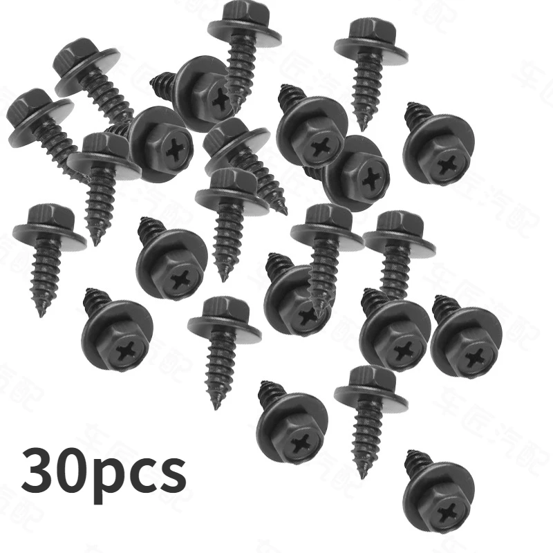 10/30 Pcs Bolt Retainer Fender Liner Under Cover Screw For Toyota 90159 60498 Wheel Arch Screw Retainer Fastener Clips