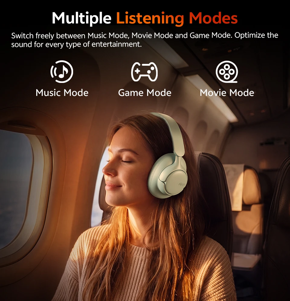 QCY H6Neo Kabellose Kopfhörer 52dB Adaptive Hybrid ANC Bass-Boost-Headsets Hi-Res LDAC Bluetooth 6.0 Spatial Audio Kopfhörer 96H – Detail 14