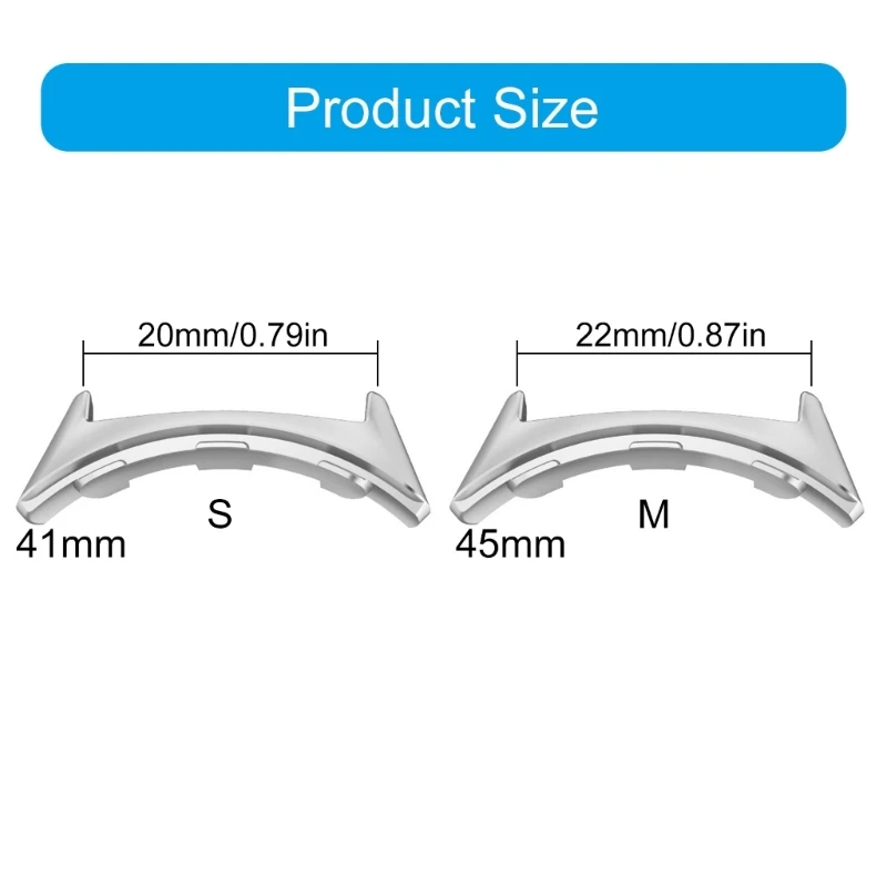 10pcs connettori per cinturini per orologi in metallo adattatori per cinturini per Smartwatch connessione sicura per cinturini per Smartwatch da 41 a 20mm/da 45 a 20mm