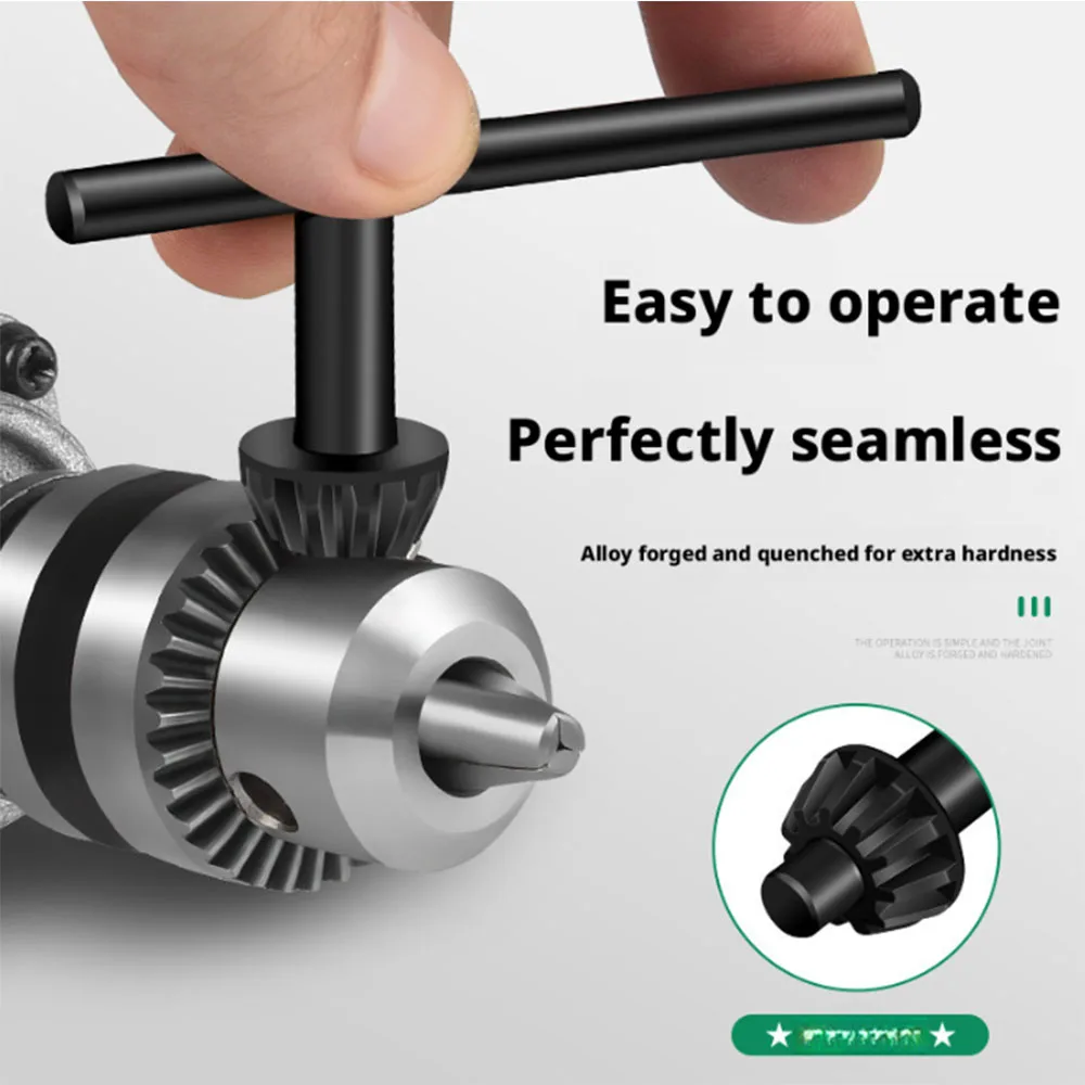 Electric Drill Chuck Key Wrench, Drill Chuck Replacement Adapter, Hardware Tool Accessories, Drill Chuck Key Wrench, Multifunctional Electric Drill Accessories