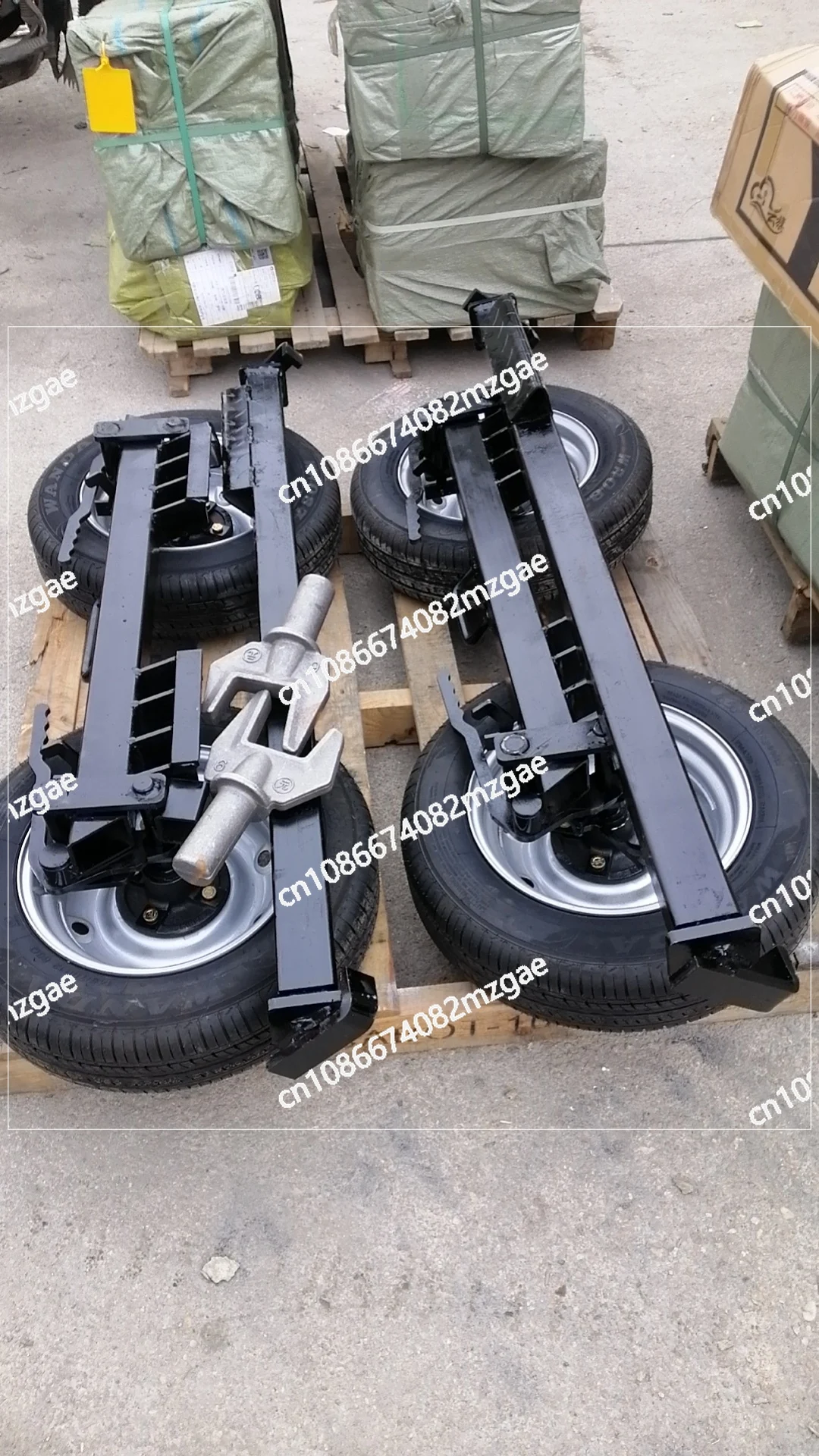 Obstacle Clearance Rescue Trailer Tire Large Auxiliary Wheel Pickup Truck Type A Wheel Trolley Reinforced Mover