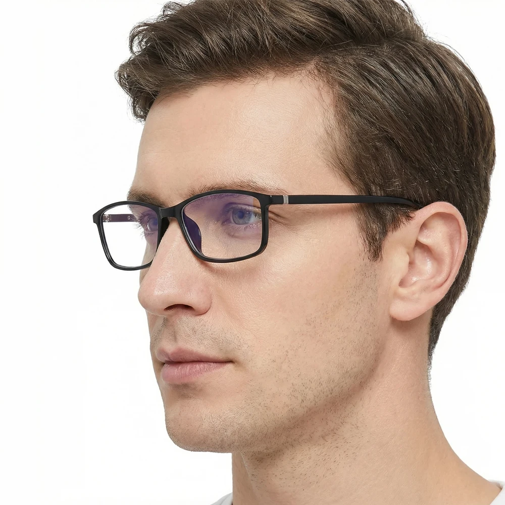 Ultraleichte, kleine Rahmen-Retro-Progressive-Multifokal-Lesebrille, blaues Licht blockiert Nah-Fernsicht-Anti-Augen-Brille – Detail 1