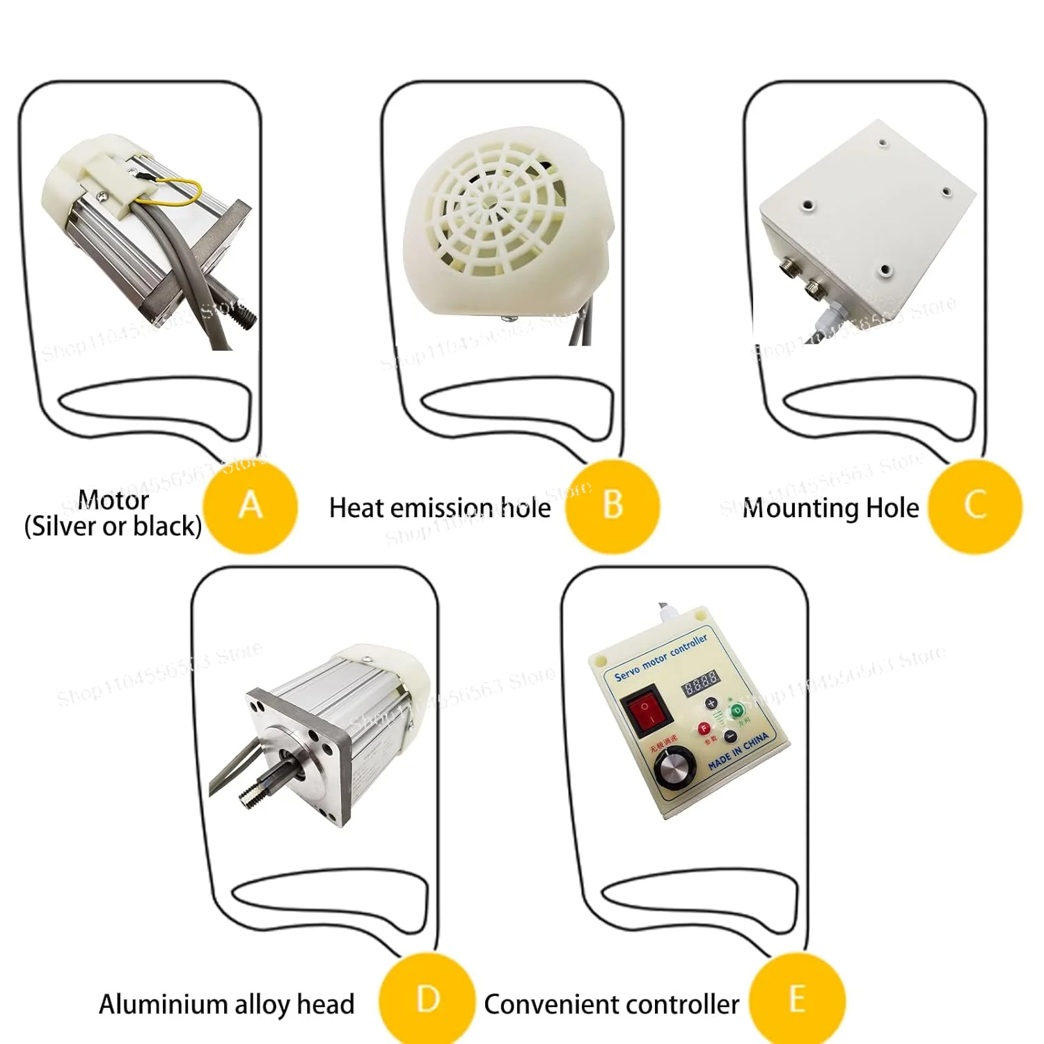 Бесщеточный серводвигатель 110 В/220 В, контроллер, драйвер, бесщеточный двигатель с контроллером, серводвигатель для деревообработки, сделай сам