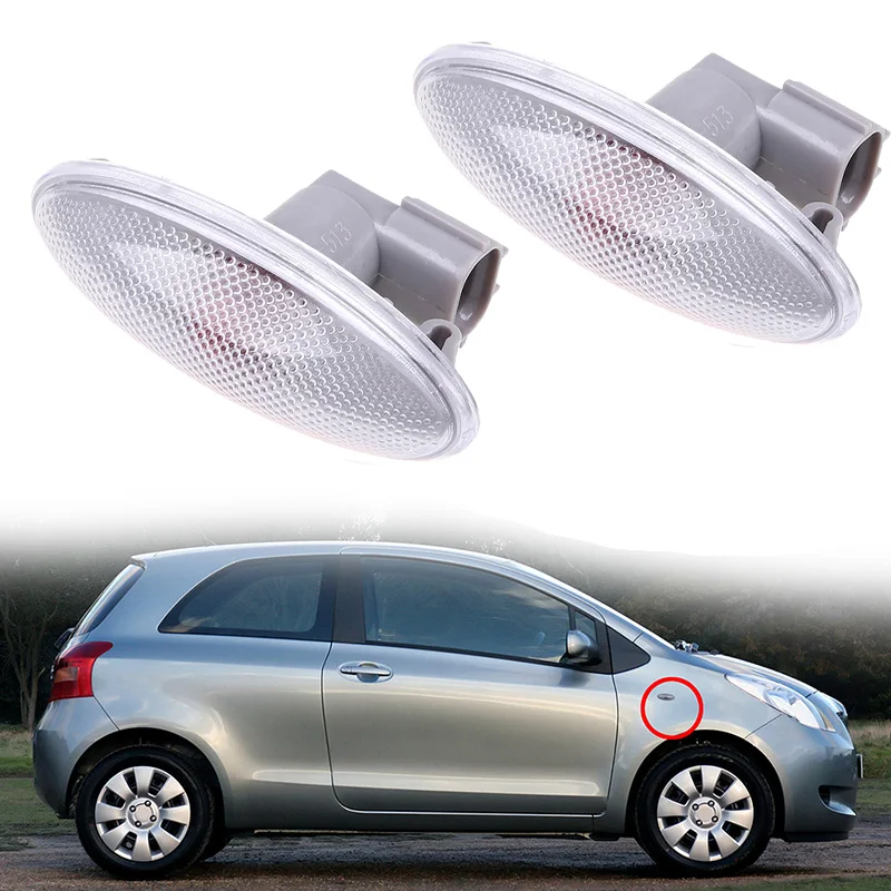 

Car Side Turn Signal Lamp Fender Light for Toyota Yaris 2006 2007 2008 2009 2010 2011 ABS Auto Accessories for RAV4 2006-2009