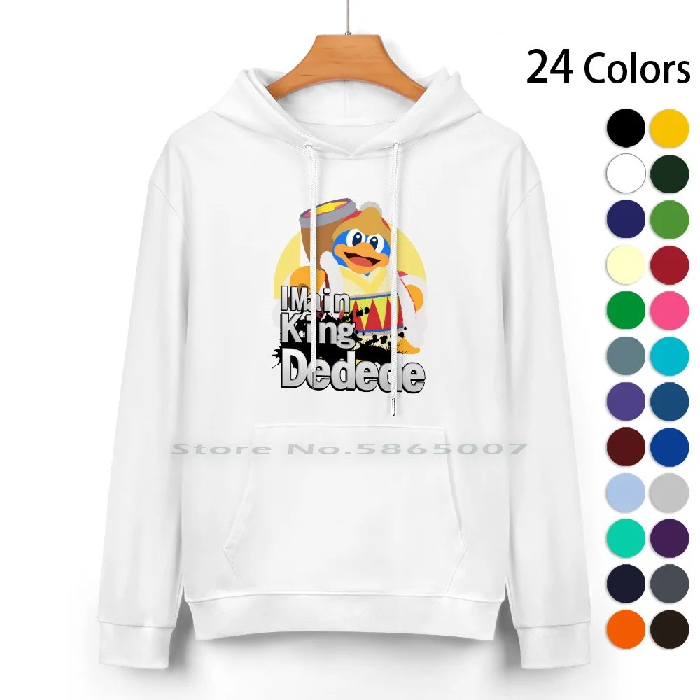 I Main King Dedede-Super Smash Bros. Ultimate Pure Cotton Hoodie Sweater 24 Colors For Wii U Ssb5 Melee Switch Link Megaman