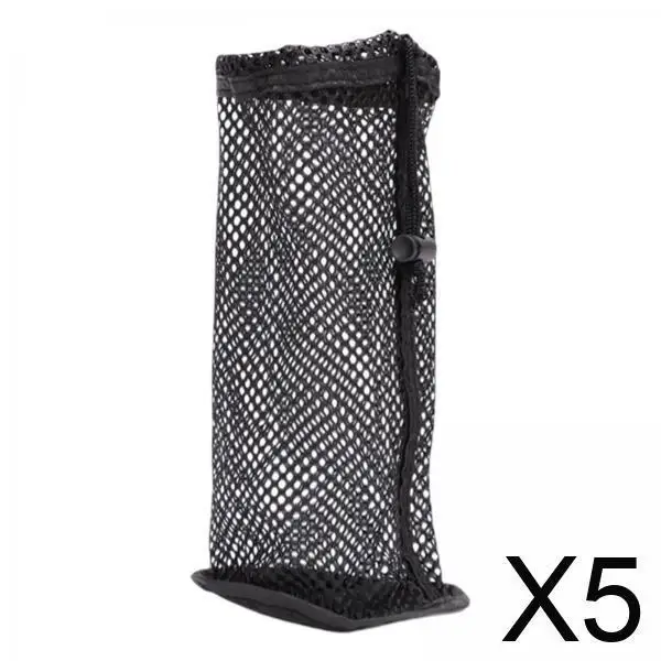 

5xNylon Bag for Storing Golf Balls Mesh Net Pouch Tennis Equipment M 4.92x10.24inch