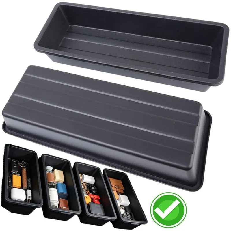 Multifunctional Car Storage Box for Under Front Seats for Water Keys Snacks Car Interior Accessories Under-Seat Storage Box