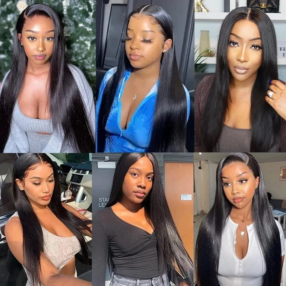 13x4 Bone Straight Lace Front Wig Human Hair 40 inch 13x6 HD Lace Frontal Wig hd Lace Wig 13x6 Human Hair for Women Choice