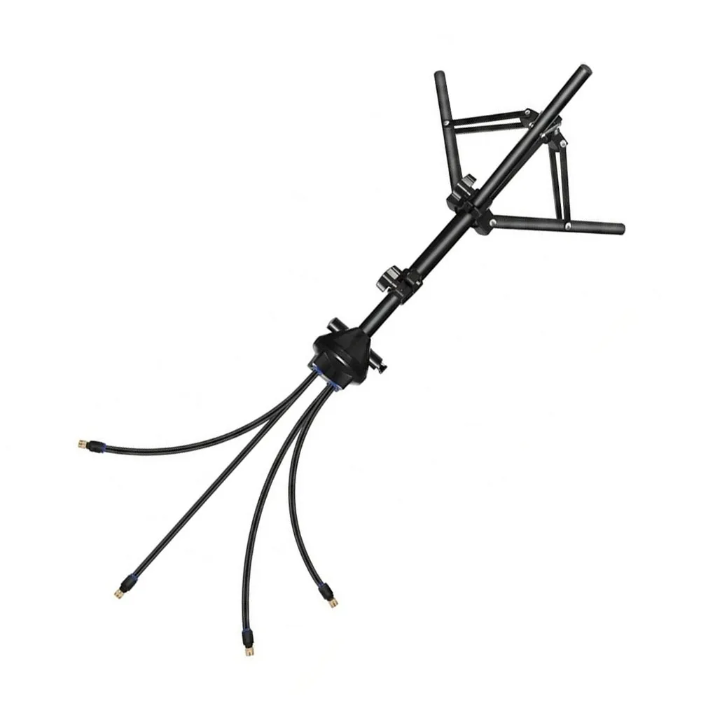Standing Atomizing Nozzle System for Outdoor Cooling Garden Sprayer with Adjustable Spray Direction and 4 Brass for mist Nozzles