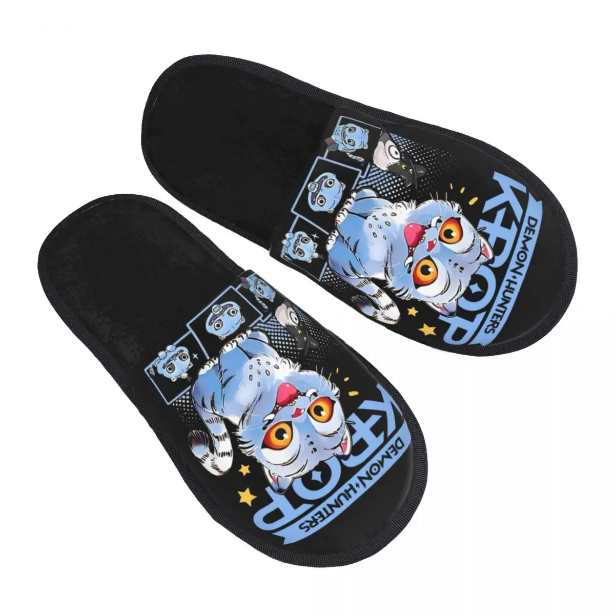 

Kpop Demon Hunter Tiger And Bird Guest Slippers for Bathroom Women Custom Print House Slipper