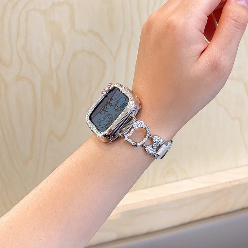 Cute Kitty CAT Case for Huawei watch Fit 4 Diamond Bling Anti-Fall Protector smartwatch Accessories for huawei watch fit 4 pro - Image 5