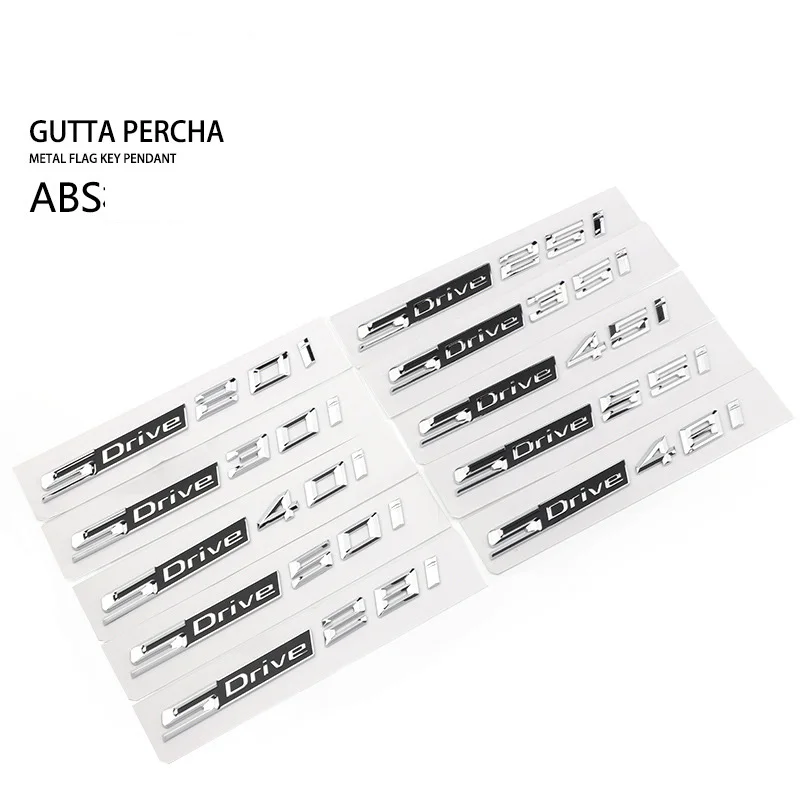 Car 3D ABS SDrive 20i 25i 28i 30i 35i 40i 48i 50i Logo Fender Body Trunk Badge Emblem Decals Sticker For X1 X3 X5 Z4 E48 F48