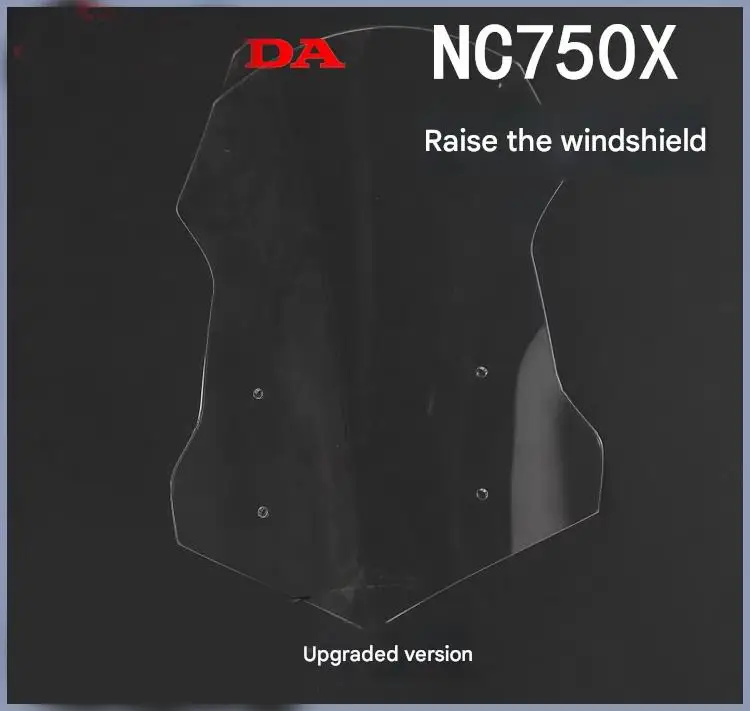 For Honda NC750X windshields NC750X 21 model heightened windshields chest-protecting front windshields