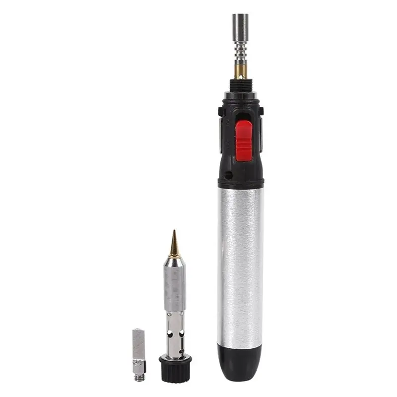 RMWIN-Professional Solder Kit Cordless Butane Soldering Iron, Gas Welding Heat Pen Torch Cooking Blower Temperature Tool