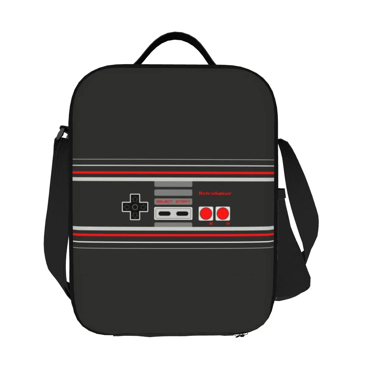 

Custom Retro Gamer Lunch Bag Women Cooler Thermal Insulated Lunch Boxes for Children School