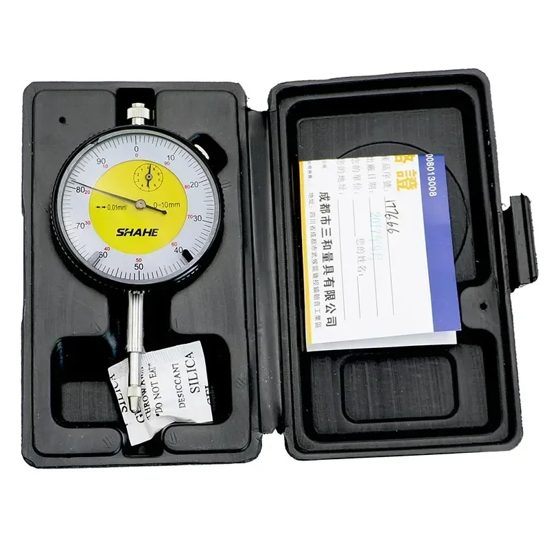 High Quality 0-10 mm Dial Indicator Measuring Tool Metric Dial Indicator 0.01 mm Dial Gauge With Strong Box