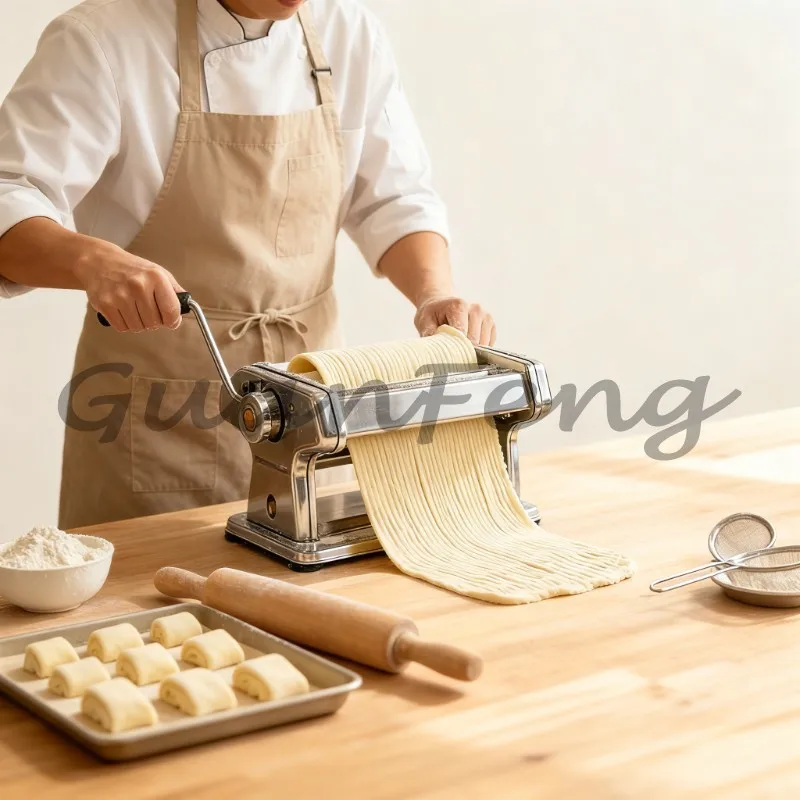 High Efficiency Industrial Dough Rolling Machine, Heavy Duty Dough Press Roller for Bakery & Food Processing Plant