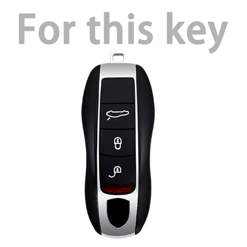 Für Porsche Cayenne pfeffer Macan Carrera Boxster Cayman Panamera alten Schlüssels chutz TPU Leder Auto Smart Key Cover Fall Tasche Hodler