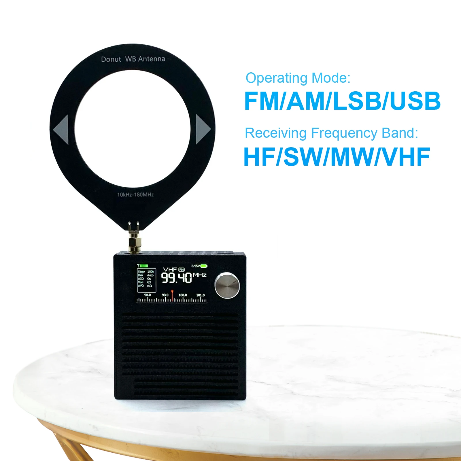 

Перезаряжаемое AM/FM-радио с аккумулятором 3000 мАч и антенной для использования в помещении, на улице, для бега и в чрезвычайных ситуациях