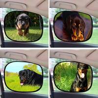 R-Rottweiler Dog Summer Car Sunshade Front Windshield Sunshade Sunblock Thermal Insulation Sunshade Umbrella Retractable