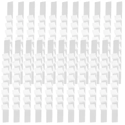 Colgador de piezas antideslizante para abrigos, tiras antideslizantes, asas de plástico para armario, Clip de silicona, 100