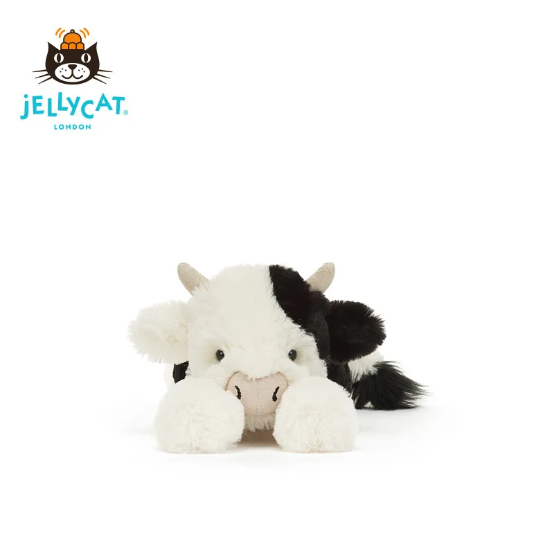 

Оригинальная плюшевая игрушка Jellycat Smudge Cow 2026 SS из Великобритании, новинка, супермягкая, милая, очаровательная, плюшевая кукла, прекрасный подарок для детей и взрослых