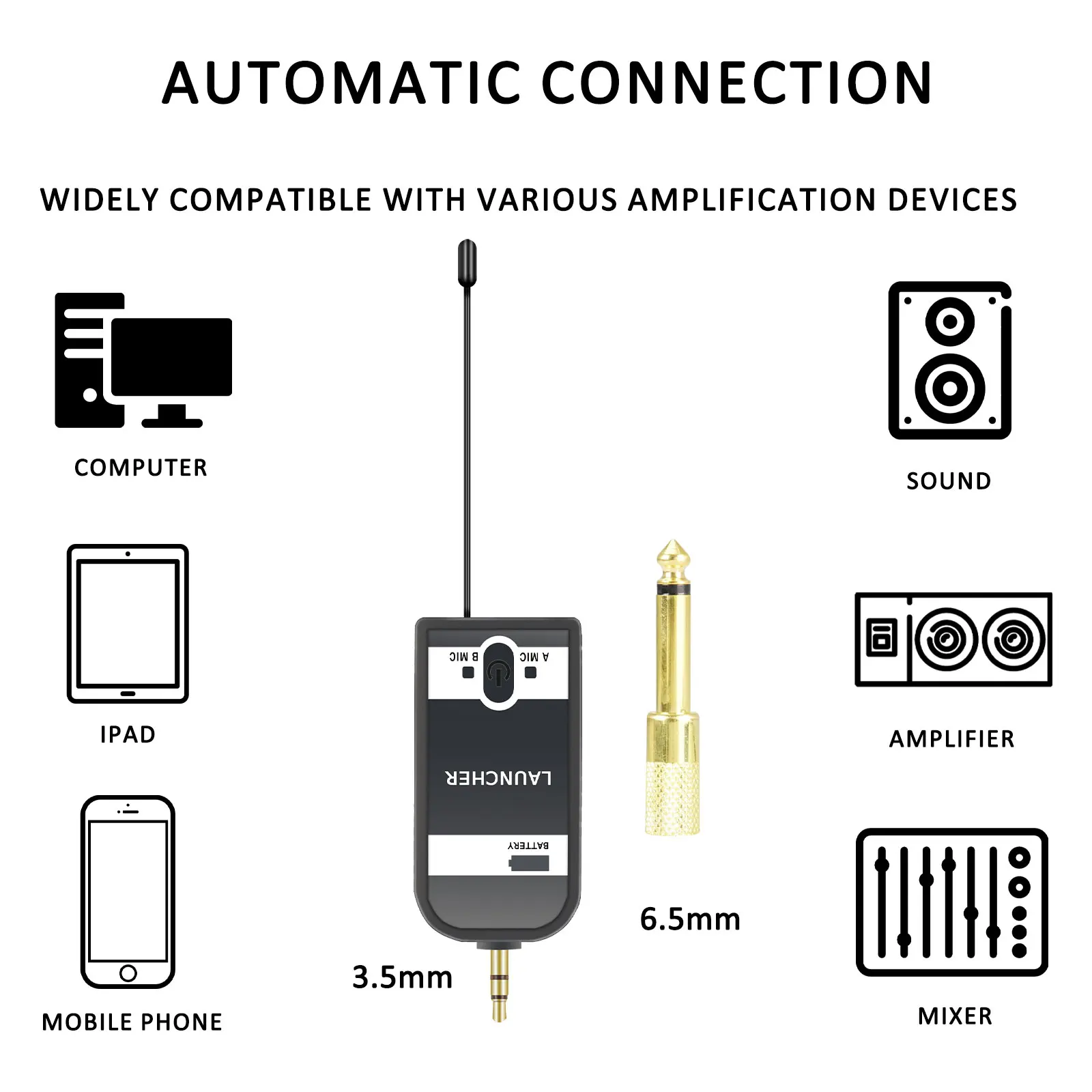 Viool Microfoon Draadloze Uhf Pickup Clip Type Microfoon Ontvanger En Zender Systeem Geschikt Voor Viool