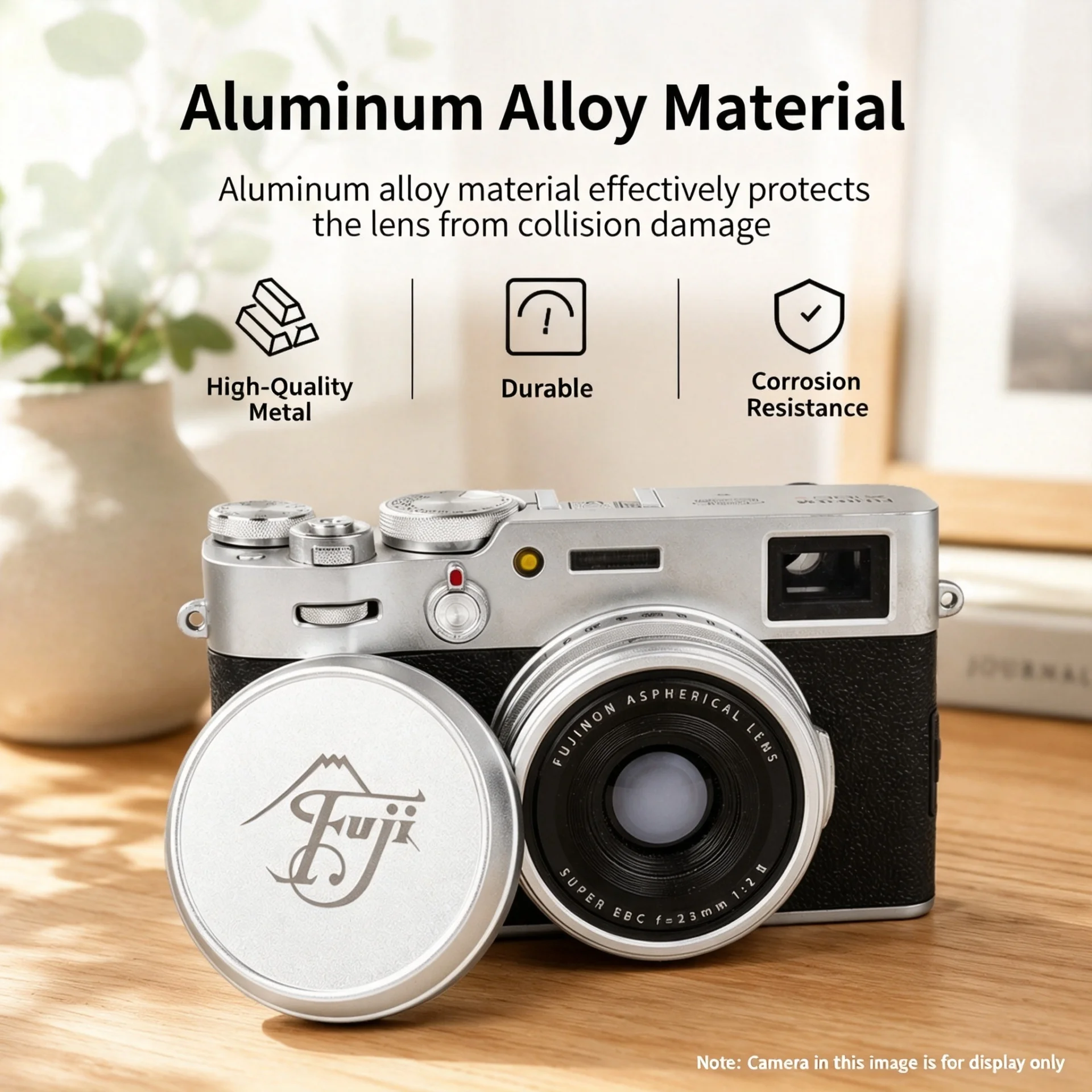 Durable Aluminum Alloy Lens Cap Anti‑Scratch Protective Cover for Fujifilm X100V X100VI X100T X100F X70 Camera Lens Accessory