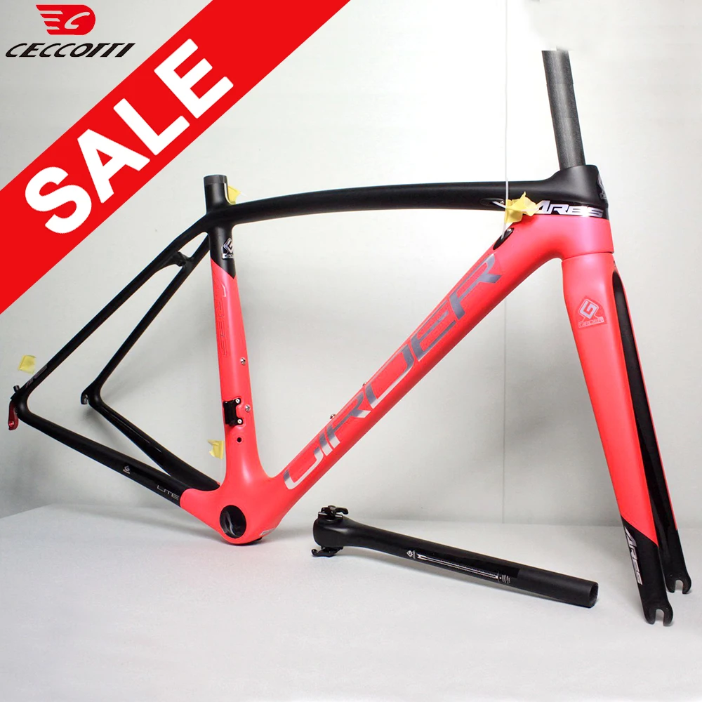 Full Carbon Bike Frame, Road Bicycle Frameset, V Brake Frame, PF30 Framework, T1000