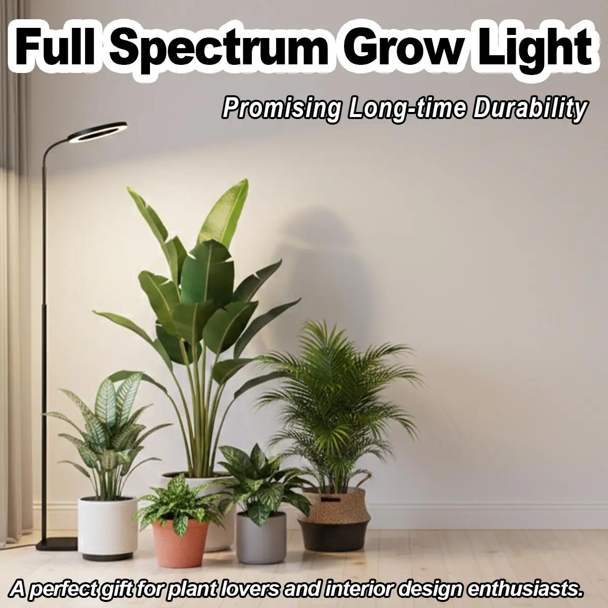 72 LEDs Grow Light EU Plug Full Spectrum Timer Telescopic Rod Adjustable Phyto Lamp for Indoor Plants Veg Flower Garden Home Art