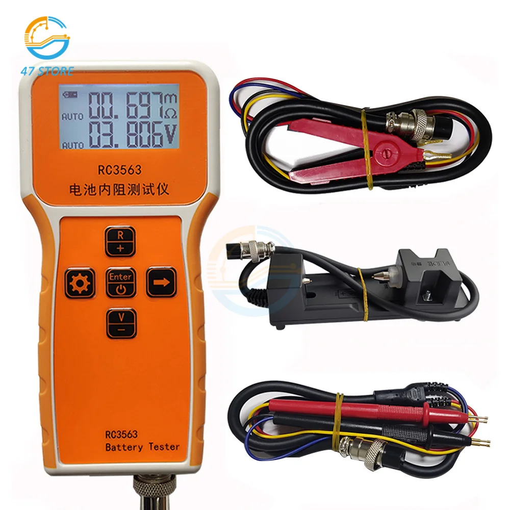 RC3563 Battery Voltage Internal Resistance Tester High-precision 18650 Lithium Battery Tester Ohmmeter Car AC High-end Probe