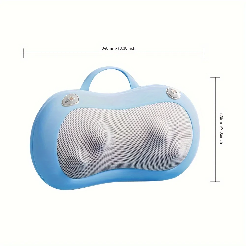 

Shiatsu Massager Pillow With Heat, 3 Intensity Levels, Deep Tissue Kneading For Back, Neck, Shoulders, Legs, Foot, Muscle Pain R