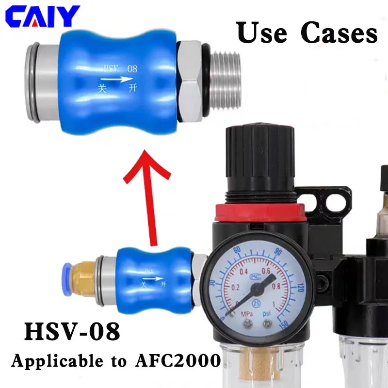 HSV-06 HSV-06 HSV-08 HSV-10 HSV-15 Pneumatic Hand Slide Valve Air Flow Control Manual Switch 1/8 1/4 3/8 1/2 BSPT Thread