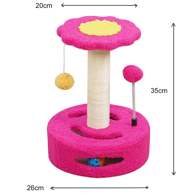sunflower-cat-climbing-tower-small-cat-tree-with-teddy-fleece-soft-plush-design-sisal-scratching-posts-track-ball-spring-ball