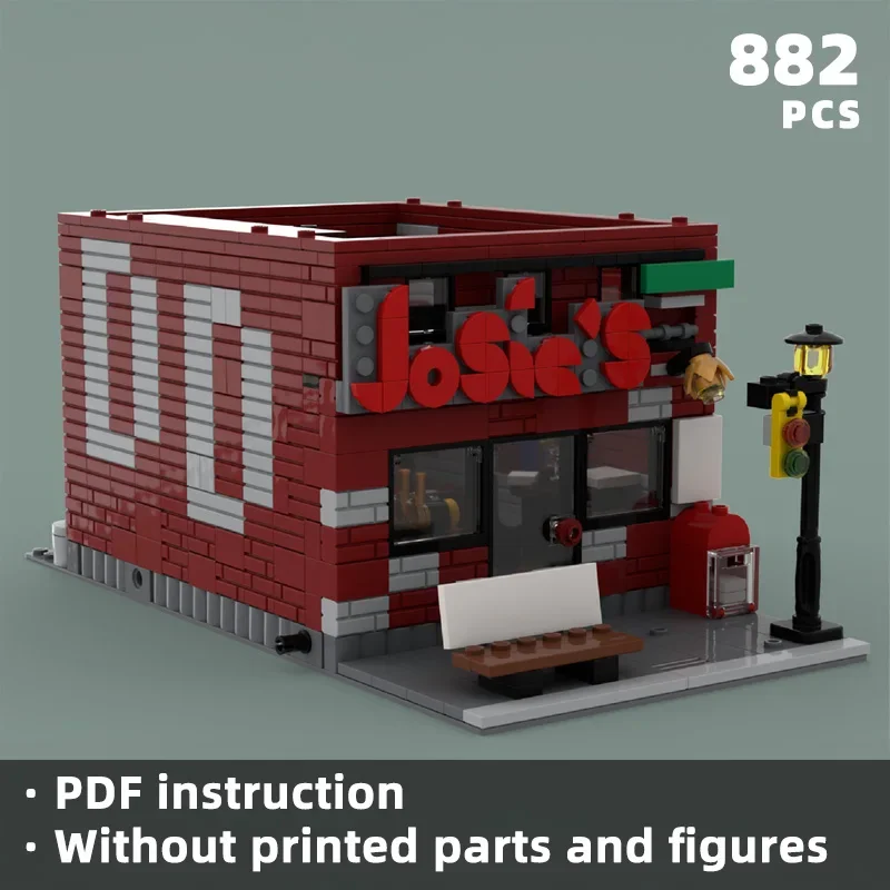 ビルディングブロックセット モジュラーシティバー DIY組み立てブロック 建築模型 コレクション 知育玩具 ギフト