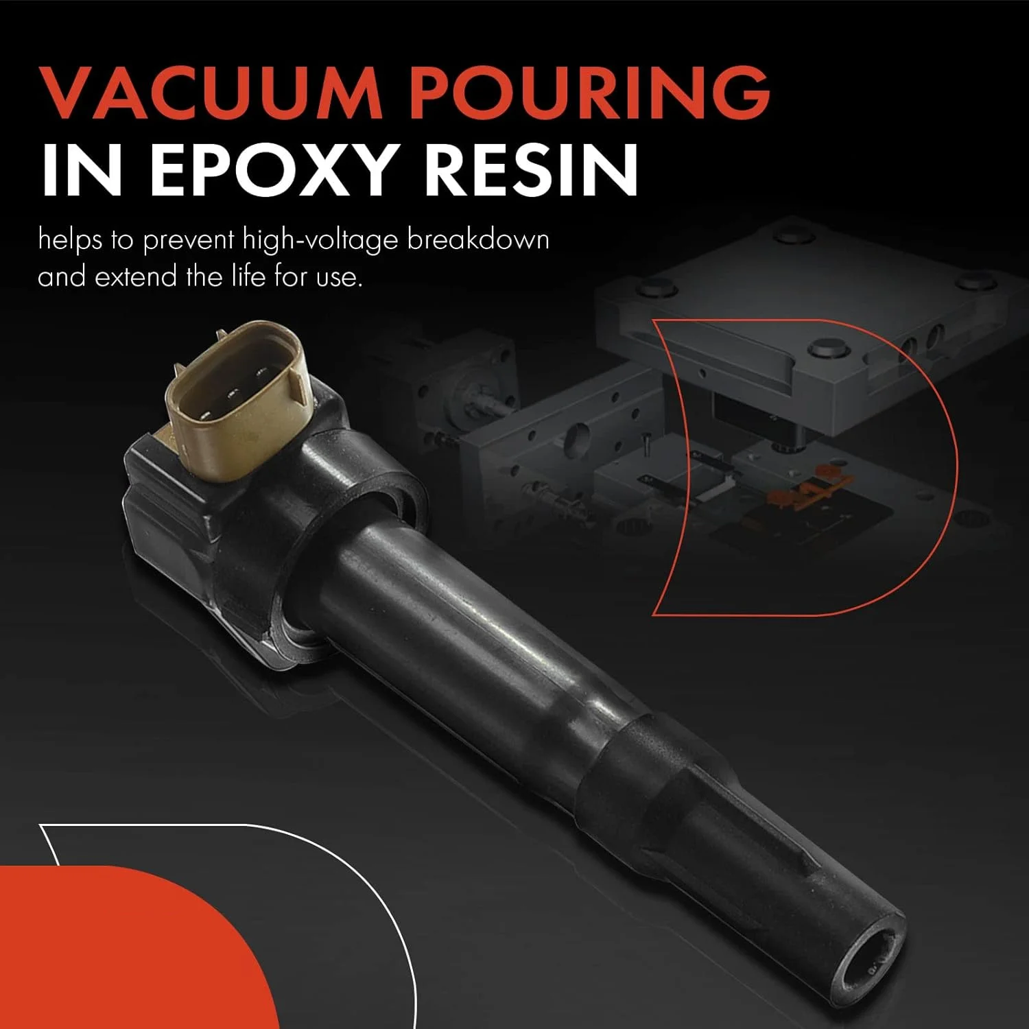 1&3 Pcs Ignition Coil Stick 420666140 Compatible For Sea-Doo All Spark 900 Ace Rxp Rxt Gtx 300 Hp Replaces 420666141 420666142