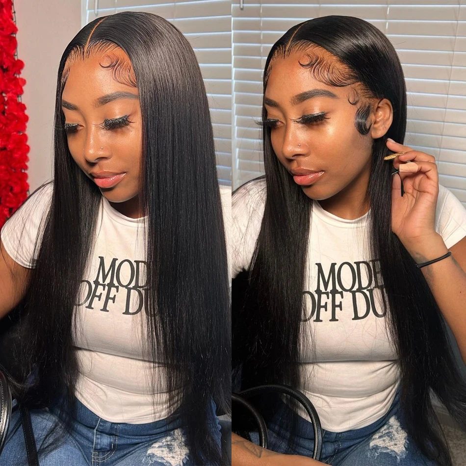 

13x6 Hd Lace Frontal Wig 30 Inch Bone Straight Lace Front Wigs Human Hair For Women 13x4 Pre Plucked Transparent Lace Brazilian