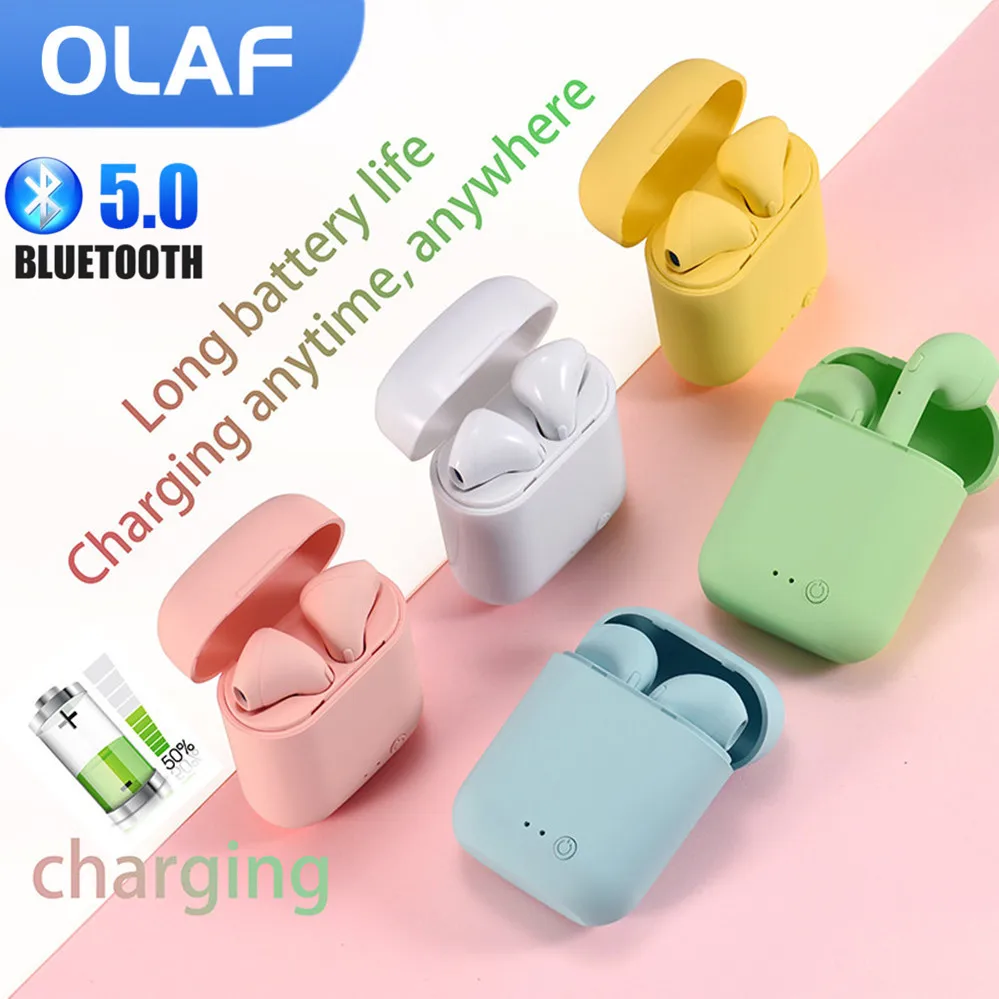 I7 TWS беспроводные наушники Bluetooth наушники с зарядным боксом наушники для смартфона Xiaomi Samsung Huawei гарнитура для геймеров