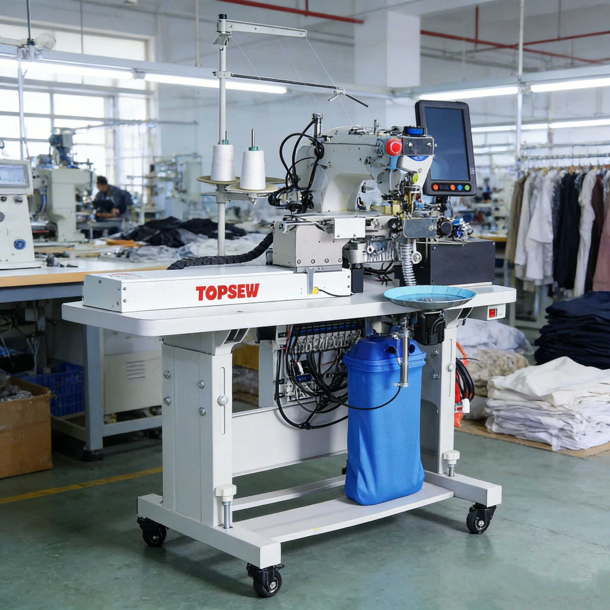 

ATV&UTVHigh Efficiency Programmable Motor Industrial Trouser Leg Hemming Machine Metal High Productivity for Jeans Manufacturing