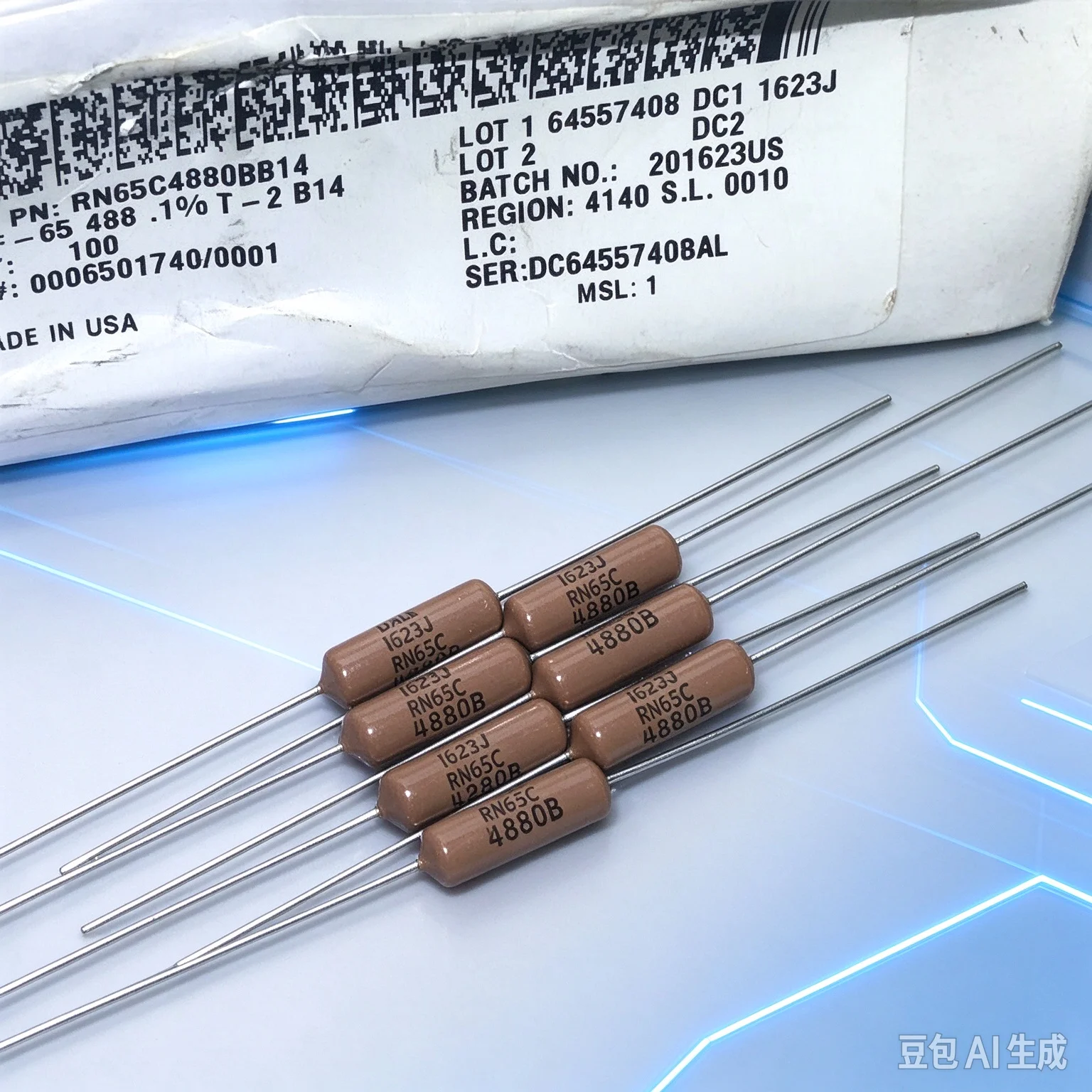 Boxed for VISHAY DALE RN70D CMF-65 488R 2W Audio Resistor    100pcs