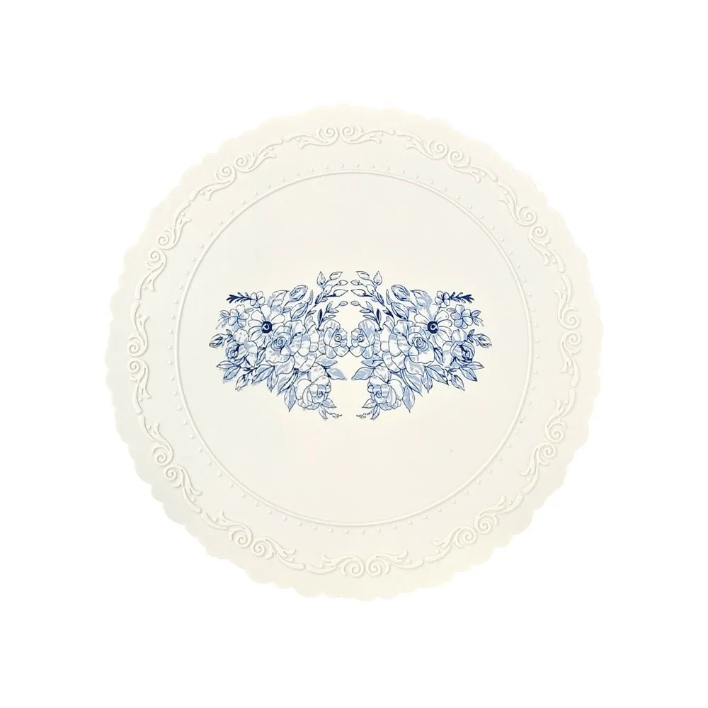 

Украшение стола для вечеринки, силиконовая европейская подставка для столовых приборов, термостойкий коврик для стола в стиле ретро, 3D овальный/круглый обеденный коврик для свадьбы