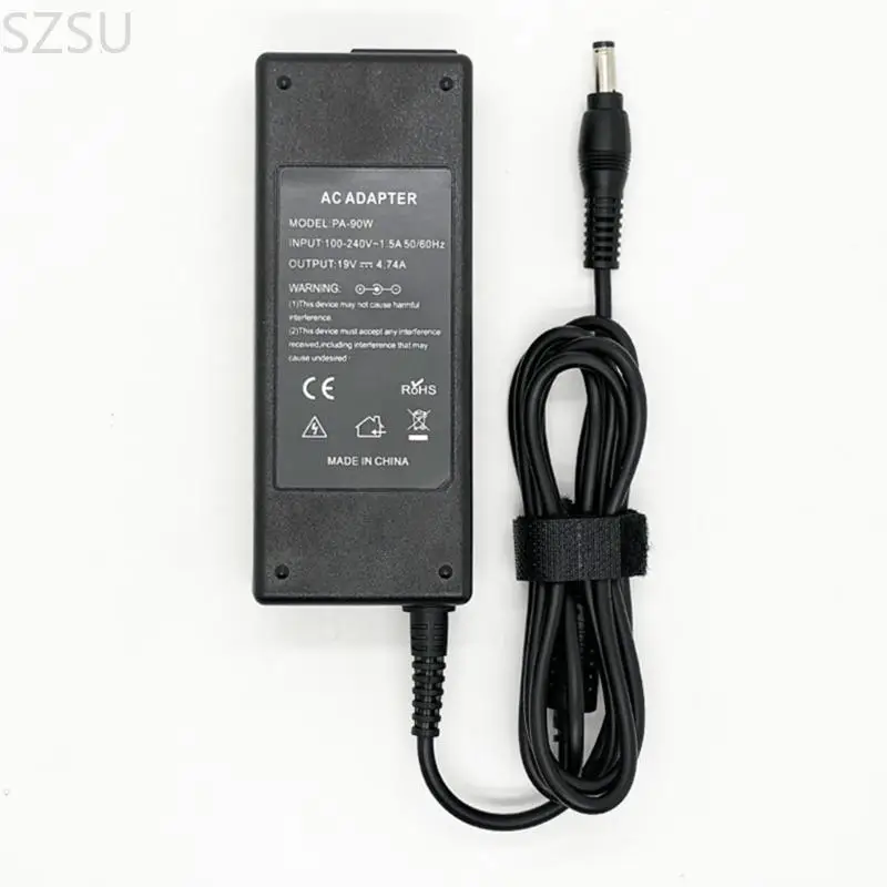 SZSU Highly Power 19V 4.74A 90W Laptop Chargers Adapter With Intelligent Protections Circuit And 34 Replaceable Connectors