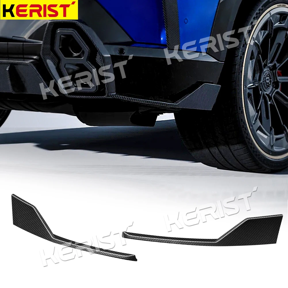 Carbon Fiber Rear Side Fender Trims Splitters Spoiler Body Kits for BMW XM 2023-up