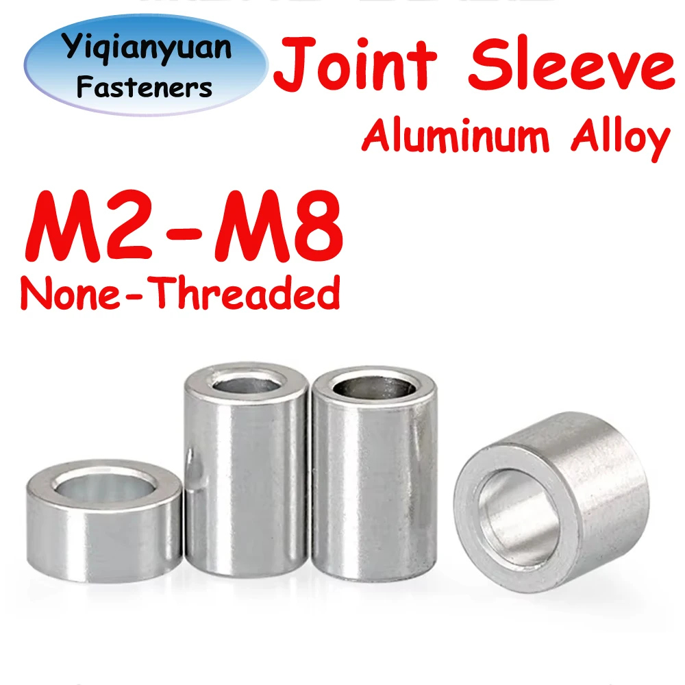 Yiqianyuan M3 M4 M5 M6 M8 manchon de joint de rondelle plate en alliage d'aluminium entretoise de support Non filetée pour pièce de modèle Rc