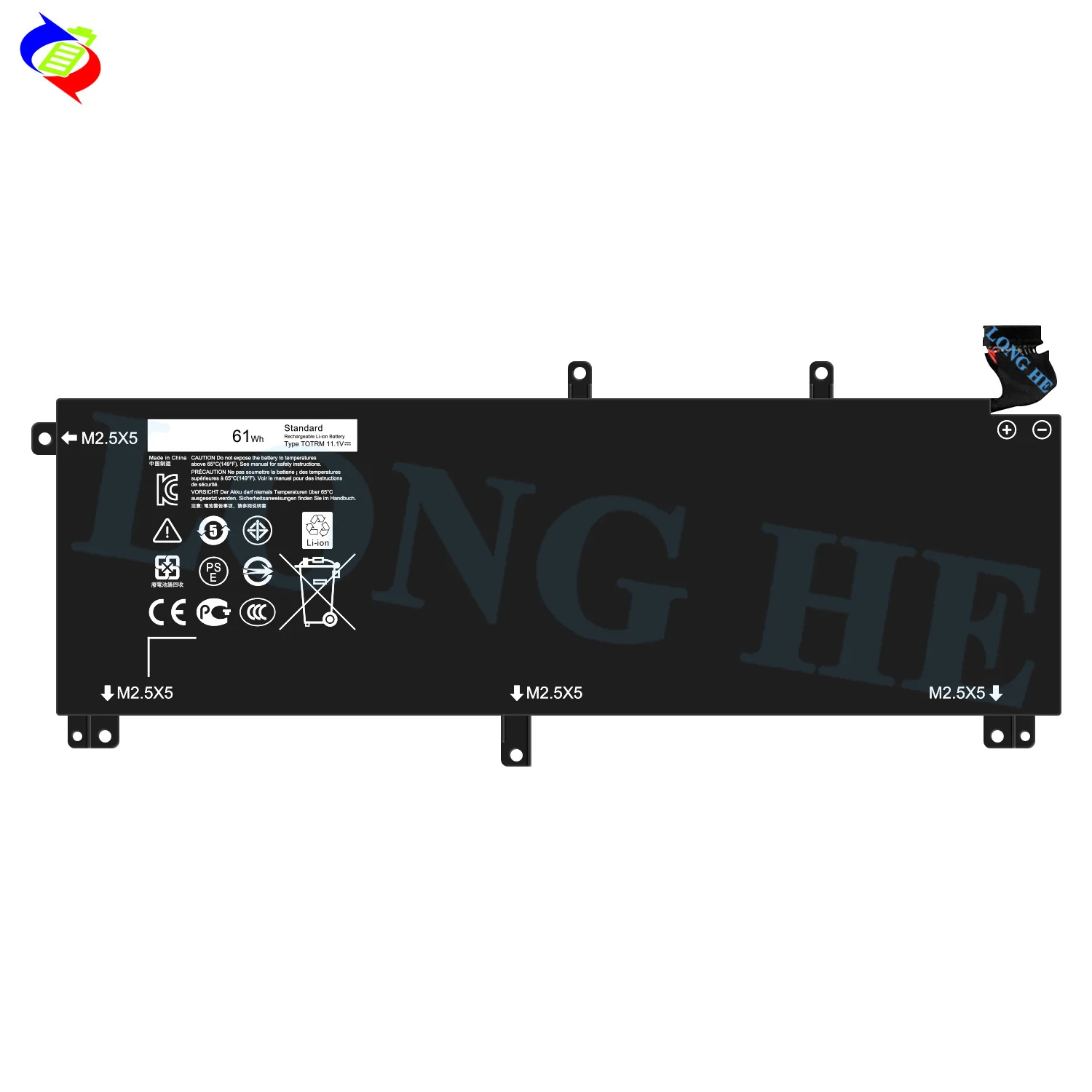 T0TRM TOTRM Laptop Battery for Dell XPS 15 9530 Precision M3800 H76MV 7D1WJ 11.1V 61Wh Replacement Battery with Free Tools