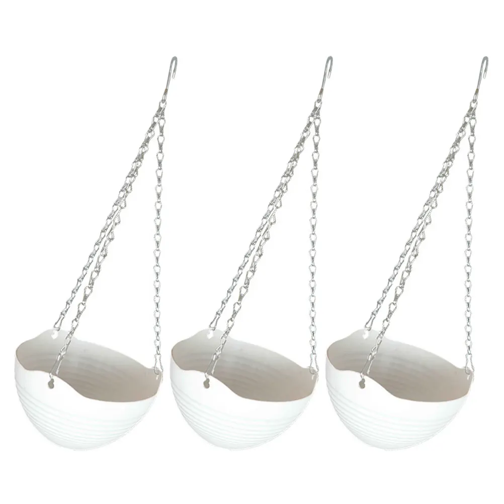 

3 set Hanging Flower Pot Garden Supplies Chlorophytum Planters Outdoor Balcony Decor Weather Resistant Flower for Plants
